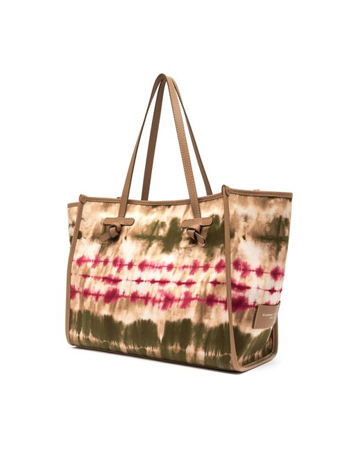 Shopping bag Marcella in tessuto semilucido stampato tye dye Clay GIANNI CHIARINI | BS 6850/COMM FEZVAR.CLAY